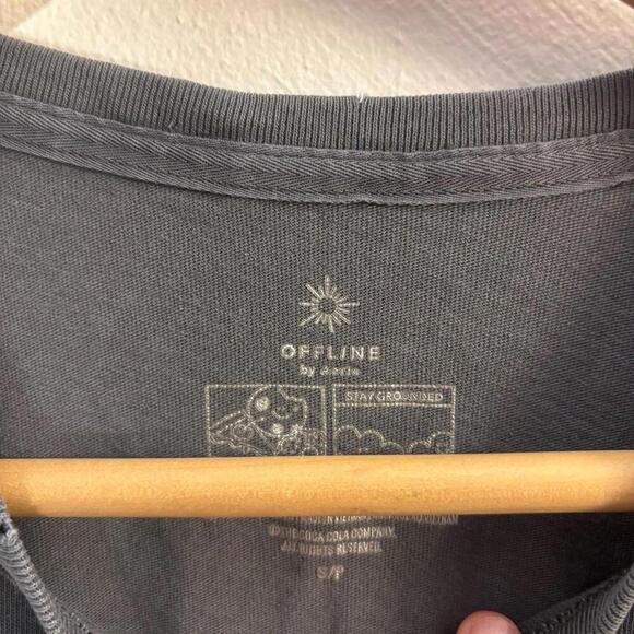 Offline By Aerie Cropped Tee Size Small - Picture 3 of 5